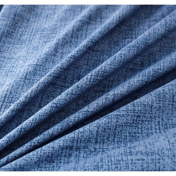 Duvet Cover Set 3PCS with Zipper Closure Modern Printed Comforter Blue - Picture 3 of 6